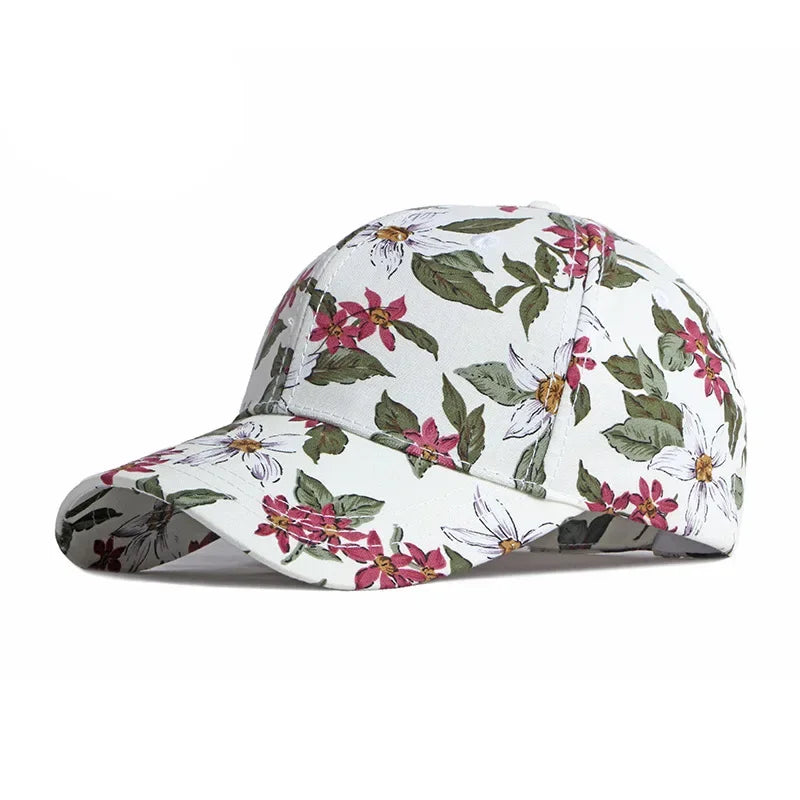 Gorro Floral color Blanco – jockey de Studio Kyo®
