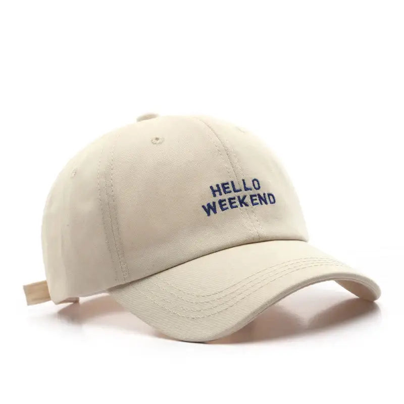 Gorro Hello Weekend color Beige – jockey de Studio Kyo®