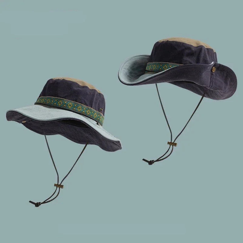 Kyo Cordón Senderista Étnico color Azul – gorro pescador de Studio Kyo®