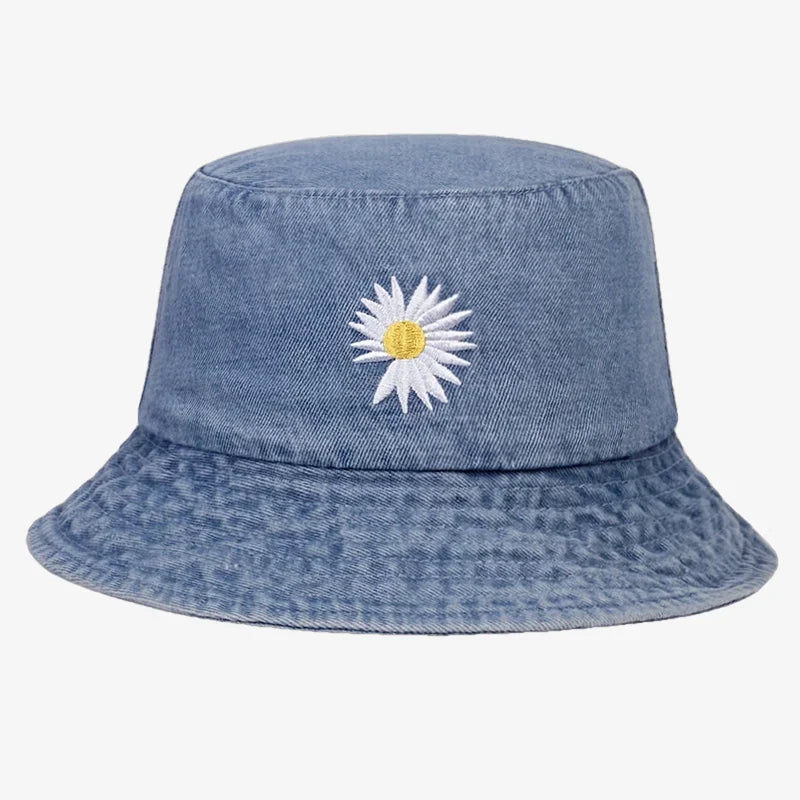 Kyo Denim Flor color Azul – gorro pescador de Studio Kyo®