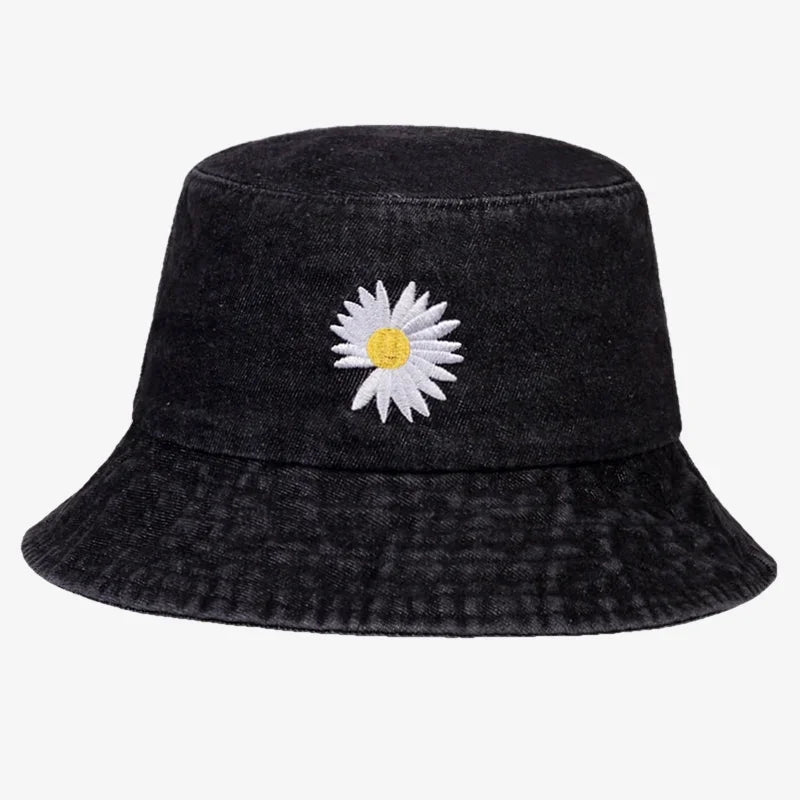Kyo Denim Flor color Negro – gorro pescador de Studio Kyo®