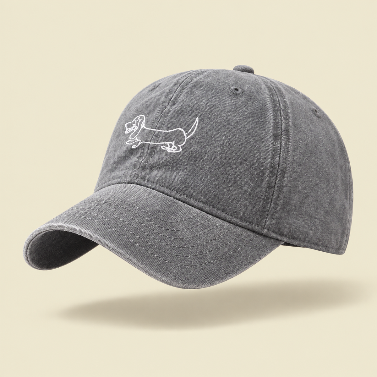 Gorro Teckel, vista de producto sobre fondo crema Studio Kyo
