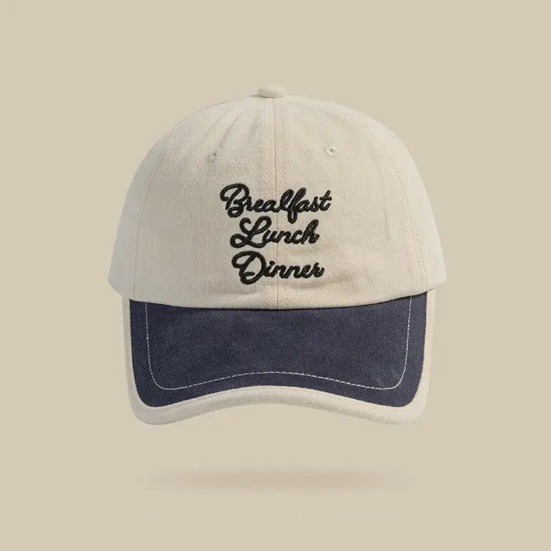 Gorro Breakfast Lunch Dinner color Azul Oscuro – jockey de Studio Kyo®