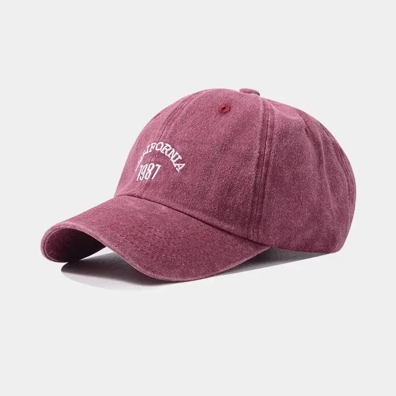 Gorro California 1987 color Rojo – jockey de Studio Kyo®