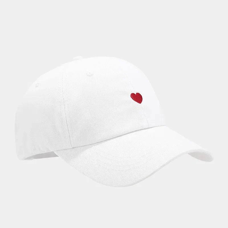 Gorro Corazón Bordado color Blanco – jockey de Studio Kyo®
