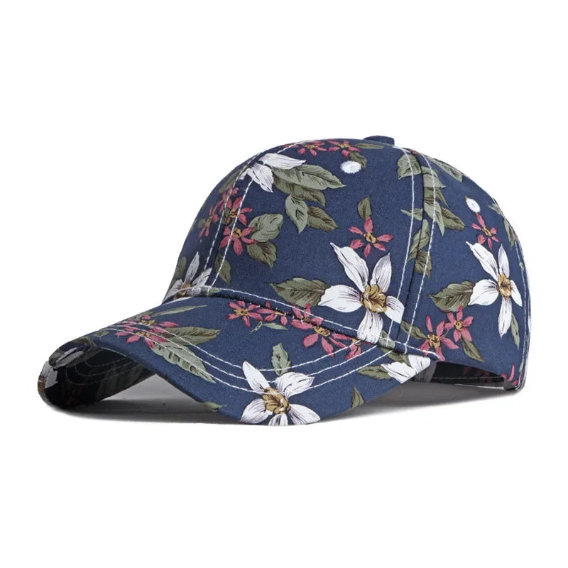 Gorro Floral color Azul Oscuro – jockey de Studio Kyo®
