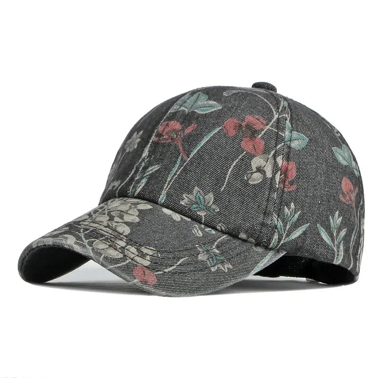 Gorro Floral color Negro – jockey de Studio Kyo®