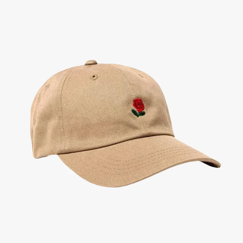 Gorro Rosa Bordado color Camello – jockey de Studio Kyo®