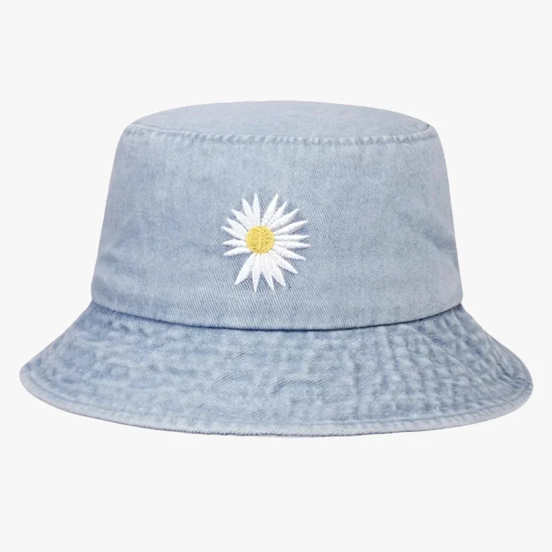 Kyo Denim Flor, gorro pescador de Studio Kyo® – vista 2