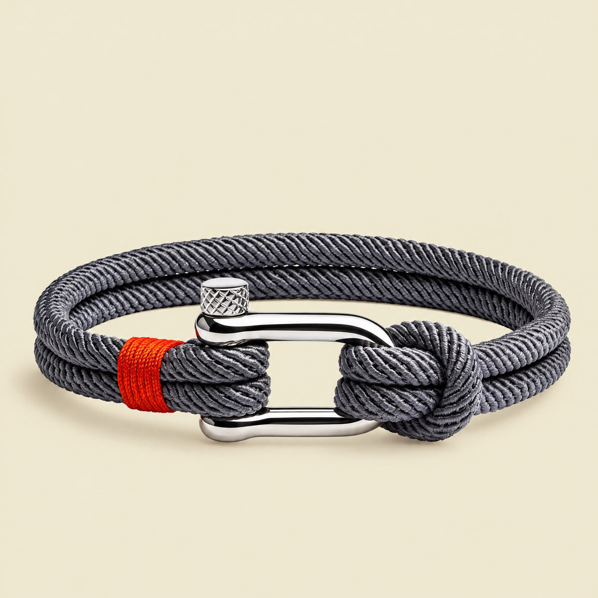 Pulsera Náutica Malibu Gris, pulsera de cuerda de Studio Kyo® – foto principal
